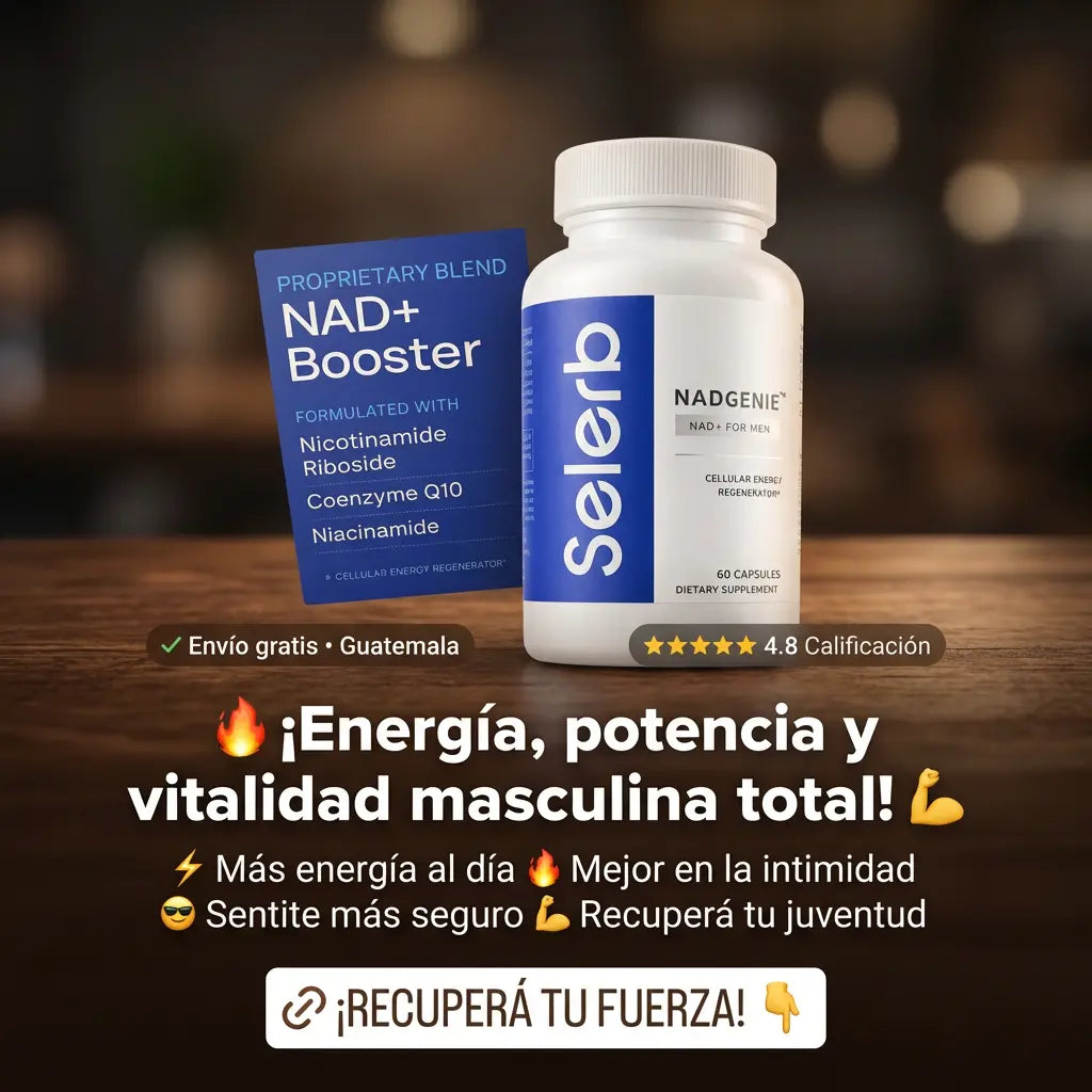 SELERB NAD+: Energía, potencia y vitalidad masculina total