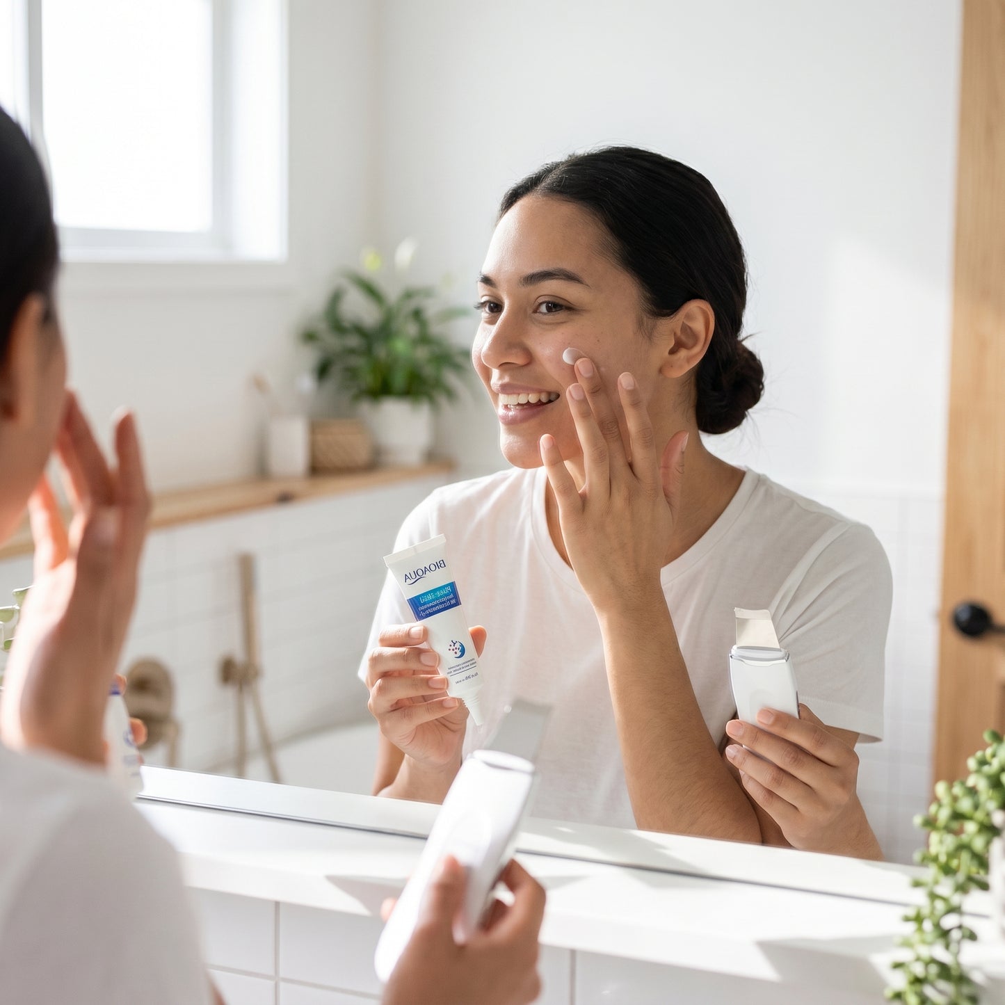 Espatula Facial Ultrasonido Gratis Bioaqua cuidado facial.