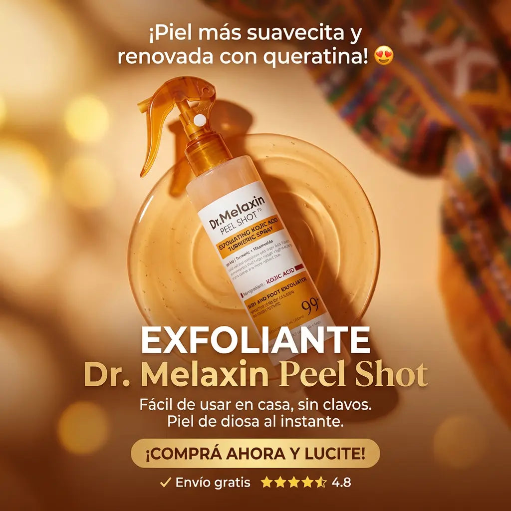 DR. MELAXIM PEEL SHOT™ + EBOOK GRATIS: EXFOLIANTE CORPORAL CASERO