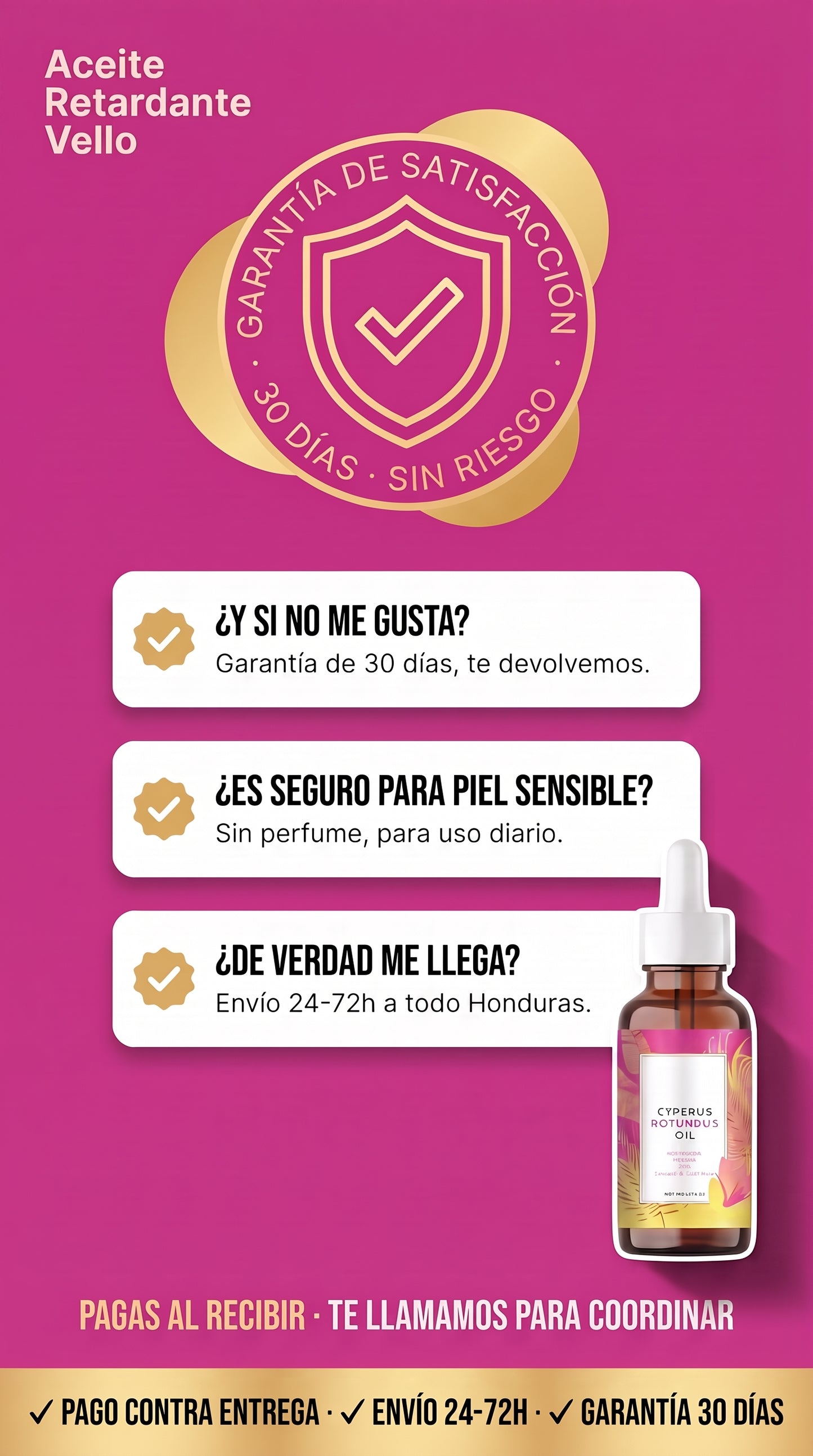 Aceite Retardante Vello — guarantee-faq