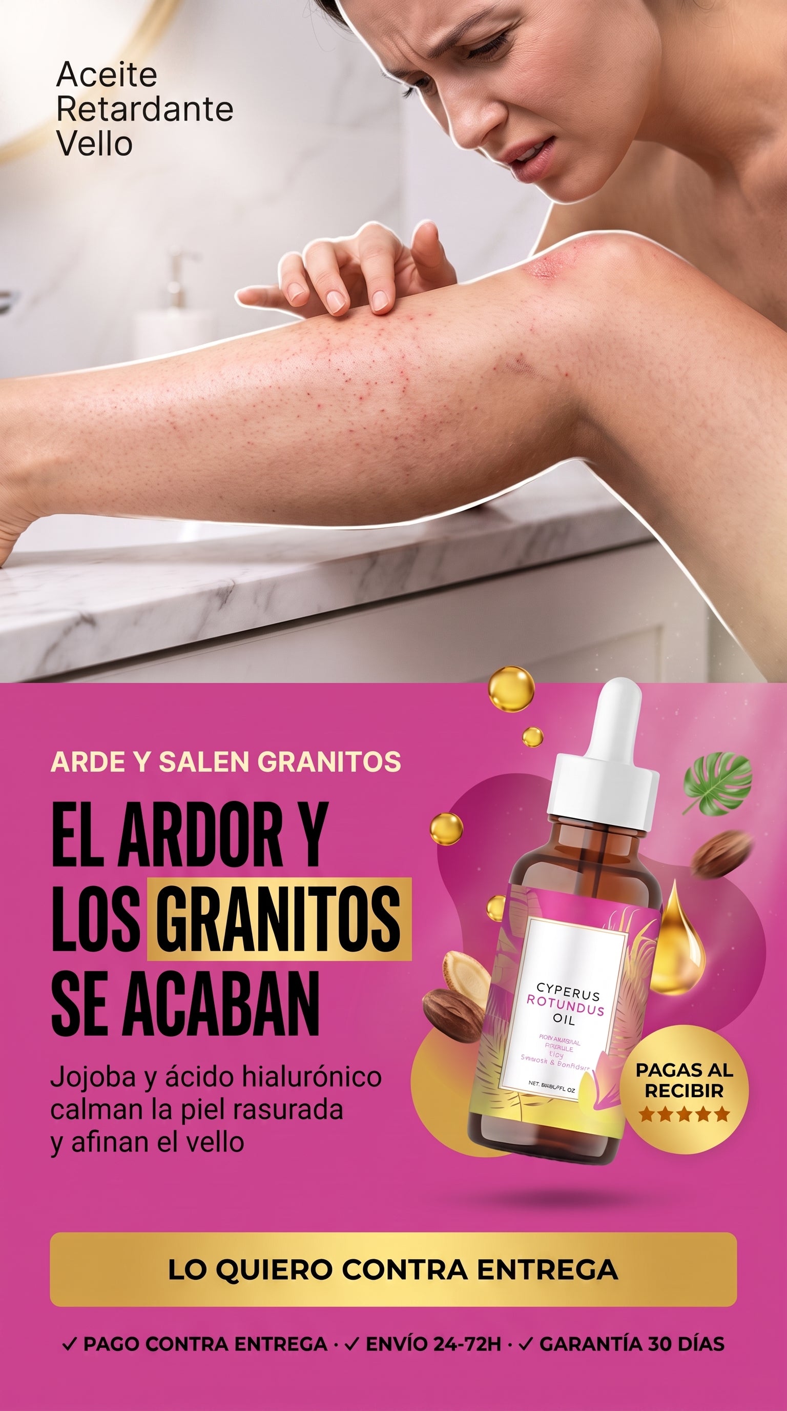 Aceite Retardante Vello — hero