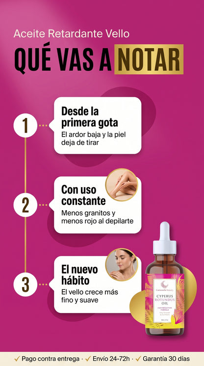 Aceite Retardante Vello — timeline